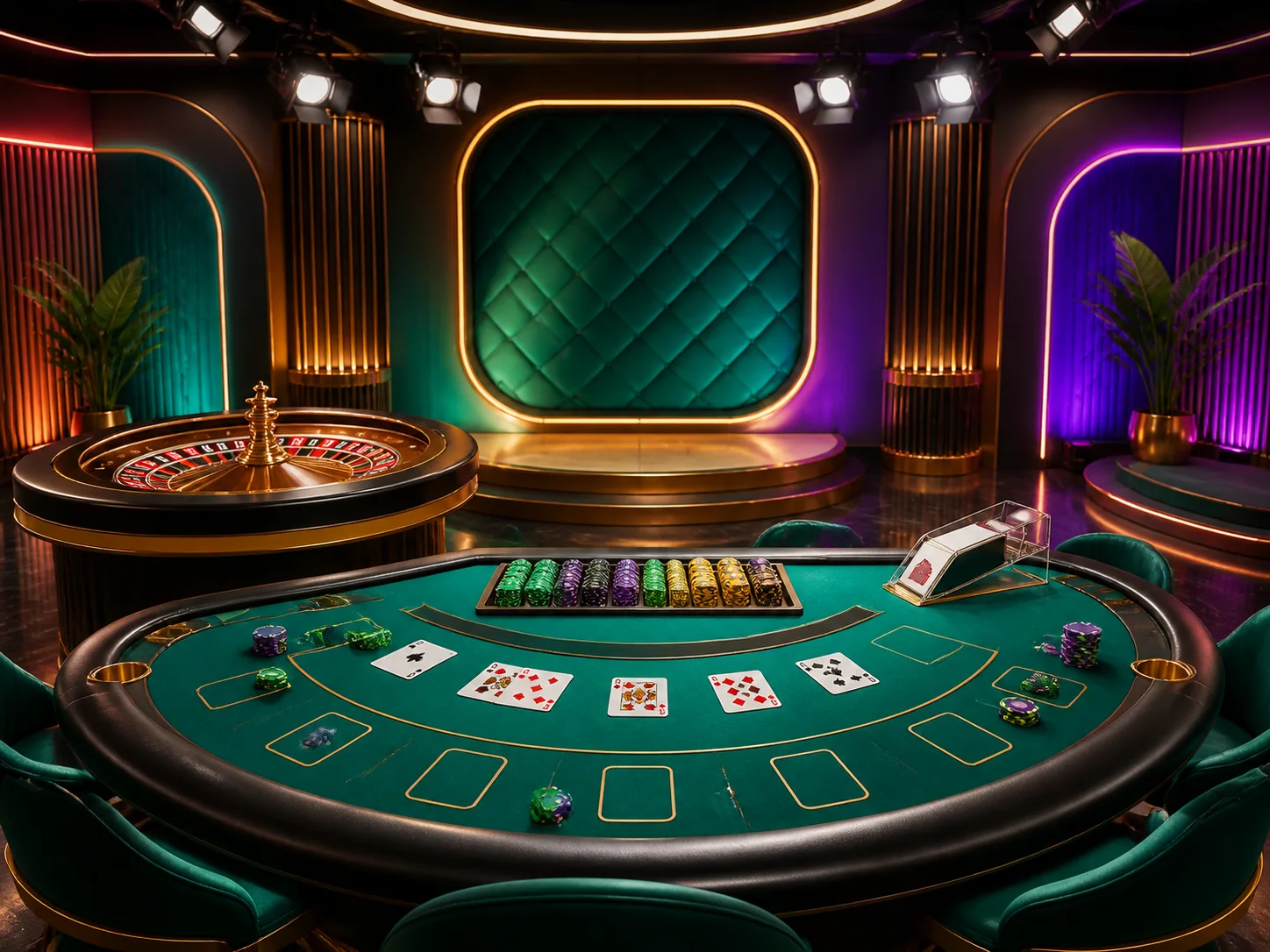 Estúdio genérico de jogos de mesa e cassino ao vivo